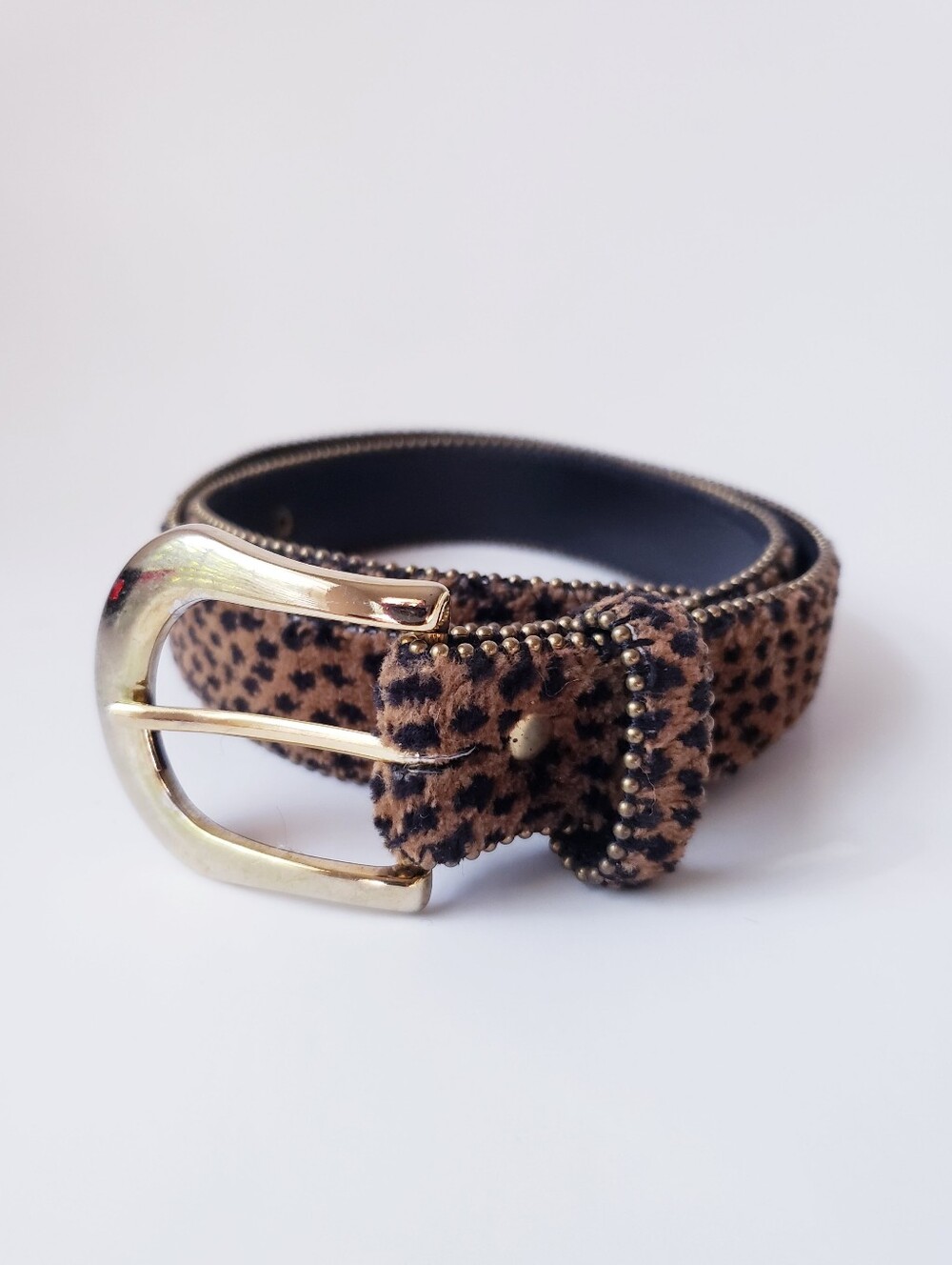 Vintage Paul Harris Leopard Print Belt